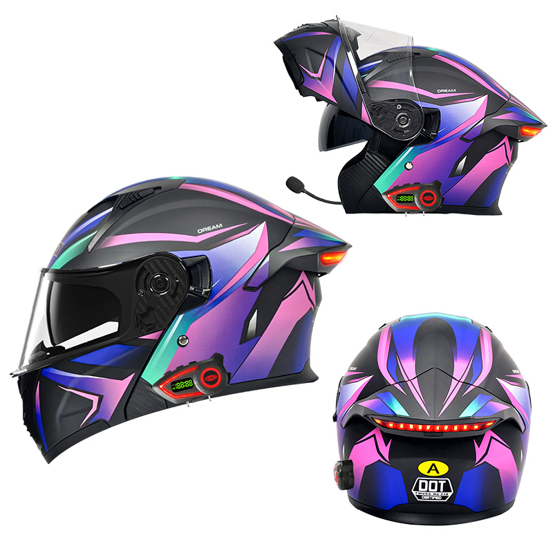 Modular Motorcycle Helmet Dot Approved - DOT motorhelmen met dubbele vizier, modulaire
