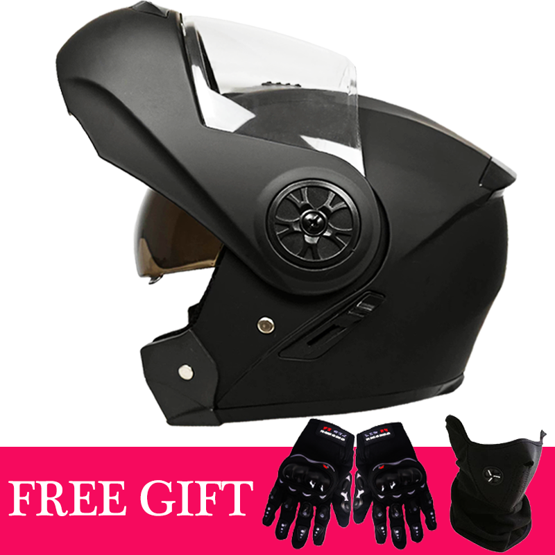 Motorcycle Helmet Sun Visor Inner - Opklapbare motorhelm met afneembare binnenzonneklep voor