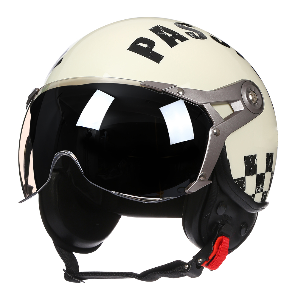 Open Face Helmet Retro Vintage - Open Face 3/4 motorhelm heren dames