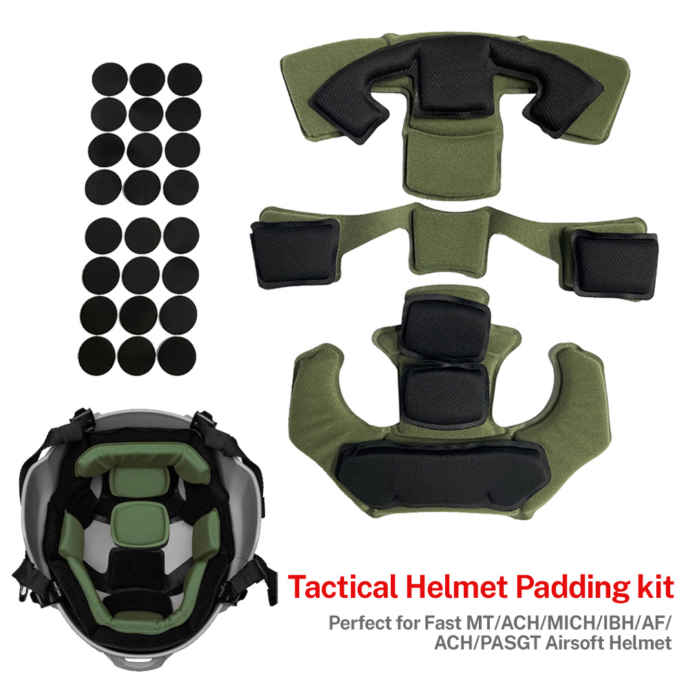 Helmet Replacement Liner Pads - Tactical Airsoft Helm Padding kit Vervanging