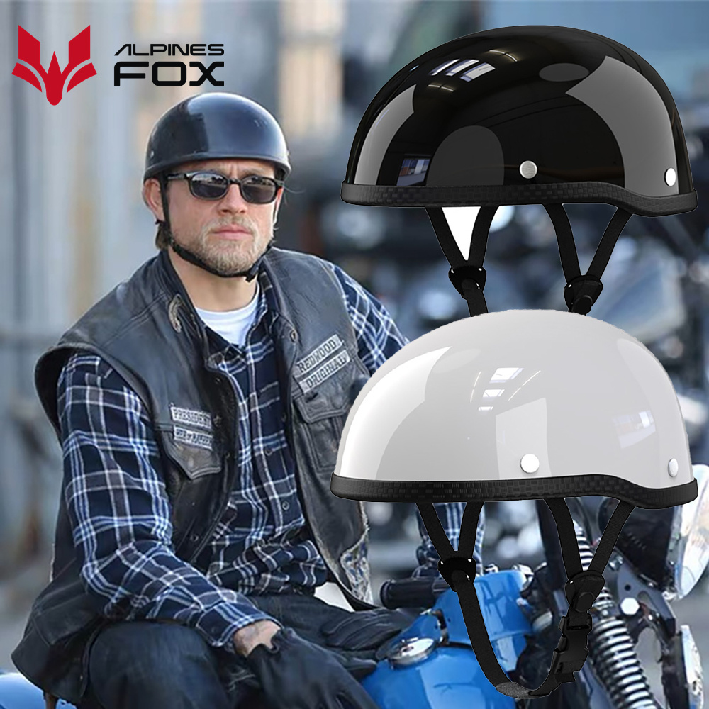 Modular Motorcycle Helmet Dot Approved - Retro motorfiets halve helm ABS +