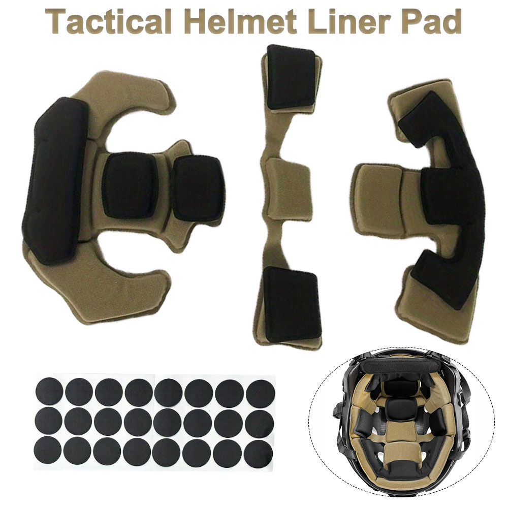Helmet Replacement Liner Pads - Tactische helmvoeringset Universele vervangende traagschuimpad voor