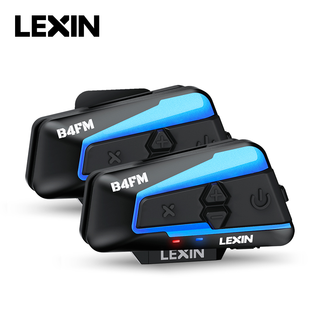 Motorcycle Helmet Bluetooth Built In - Lexin B4FM-X Bluetooth Motorfiets Intercom Helm