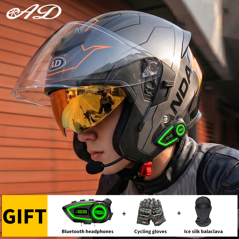 Motorcycle Helmet Bluetooth Built In - Dot-gecertificeerde hoogwaardige motorhelm met Bluetooth, Casco