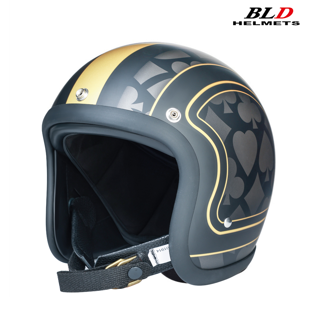 Open Face Helmet Retro Vintage - Laag Profiel Japan Korea Stijl Mode