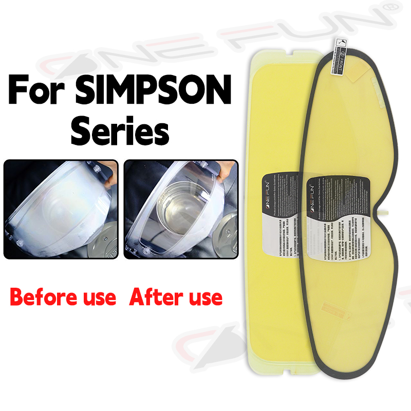Helmet Pinlock Anti Fog Insert - Anti Fog Sticker voor SIMPSON MOD/GHOST/Venom