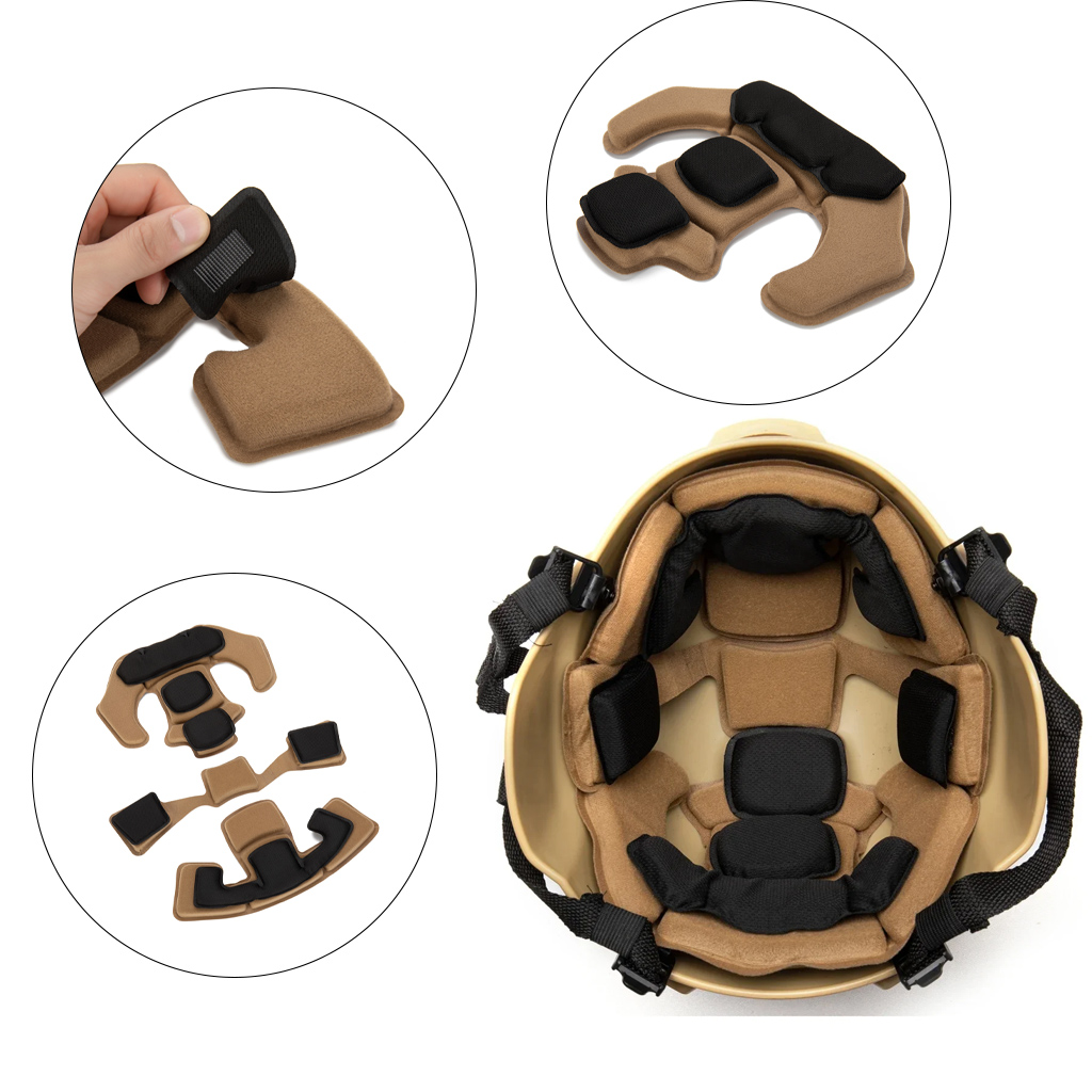 Helmet Replacement Liner Pads - Traagschuim Tactisch Pad Vervanging Luchtkussen Helmvoering