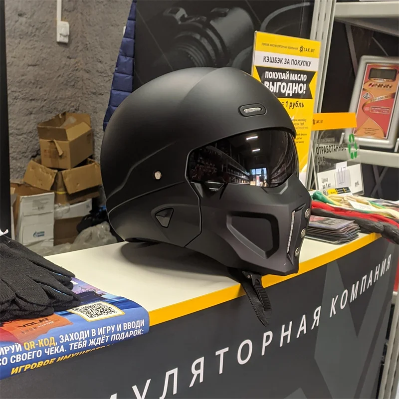 Modular Motorcycle Helmet Dot Approved - 2026 Nieuwe Scorpion Casco Retro Motorhelm