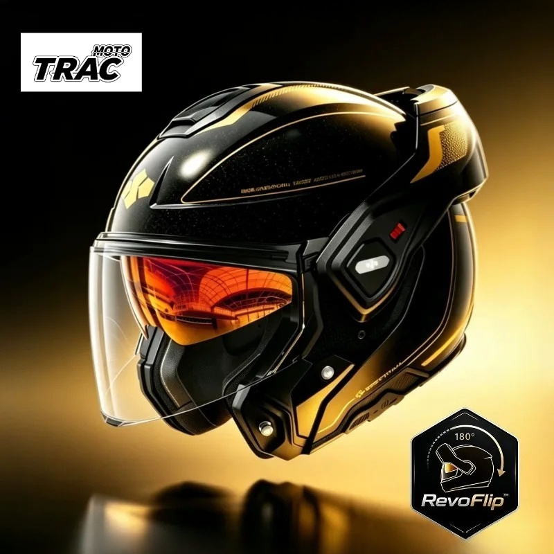 Modular Motorcycle Helmet Dot Approved - 180 ° Achterwaarts draaibare modulaire motorhelm,
