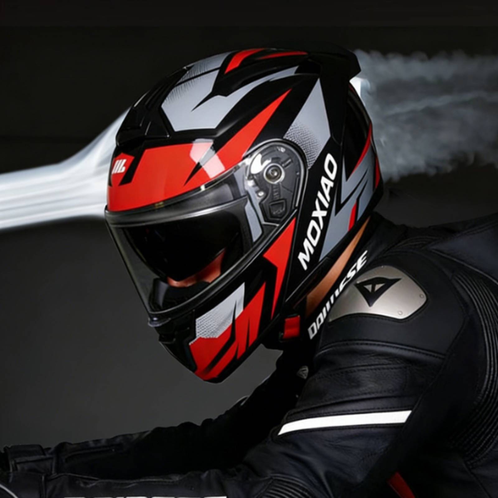 Flip Up Helmet Dual Visor - Motorhelm met dubbel vizier DOT-gecertificeerde motorhelm
