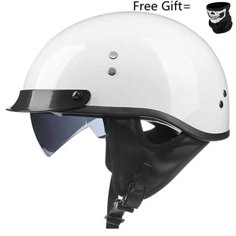 Motorcycle Helmet Sun Visor Inner - Vintage half gezicht motorhelm Retro Casco