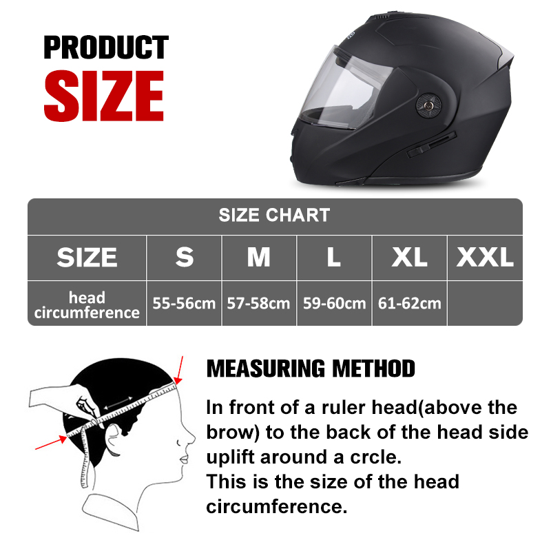 Nieuwe motorhelm, full face, r - Modular Motorcycle Helmet Dot Approved recensie en prijs
