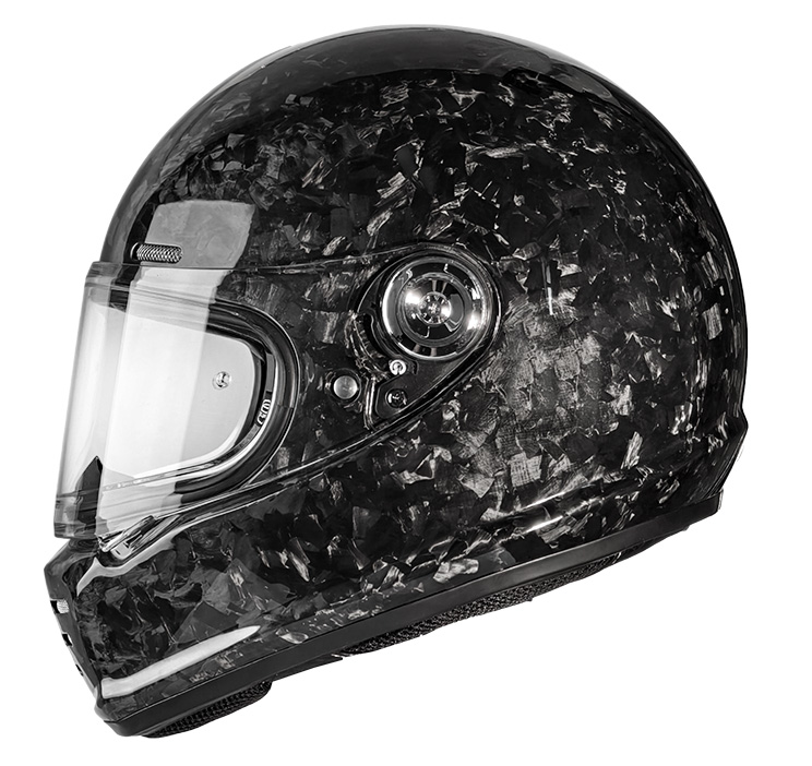 Gesmede carbonvezel retro moto - Full Face Helmet Carbon Fiber recensie en prijs