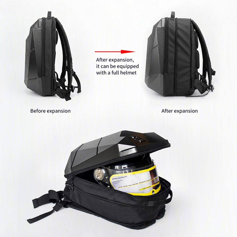 Heren Dames Motorfiets Rugzak  - Motorcycle Helmet Bag Backpack recensie en prijs