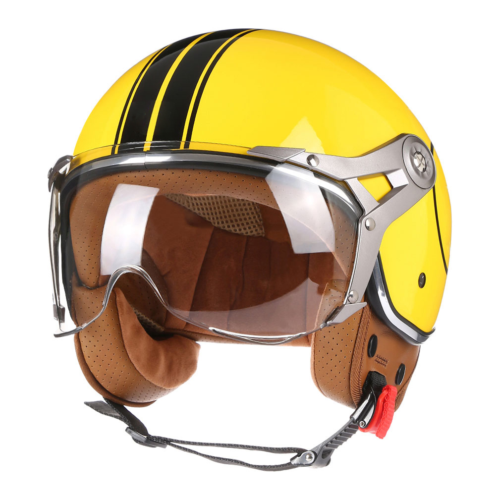 Vintage BLD Motorhelm Jet met  - Open Face Helmet Retro Vintage recensie en prijs