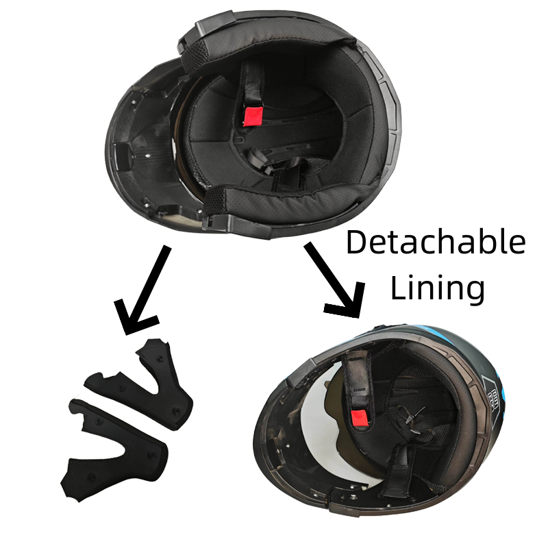 Opklapbare motorhelm met afnee - Motorcycle Helmet Sun Visor Inner recensie en prijs