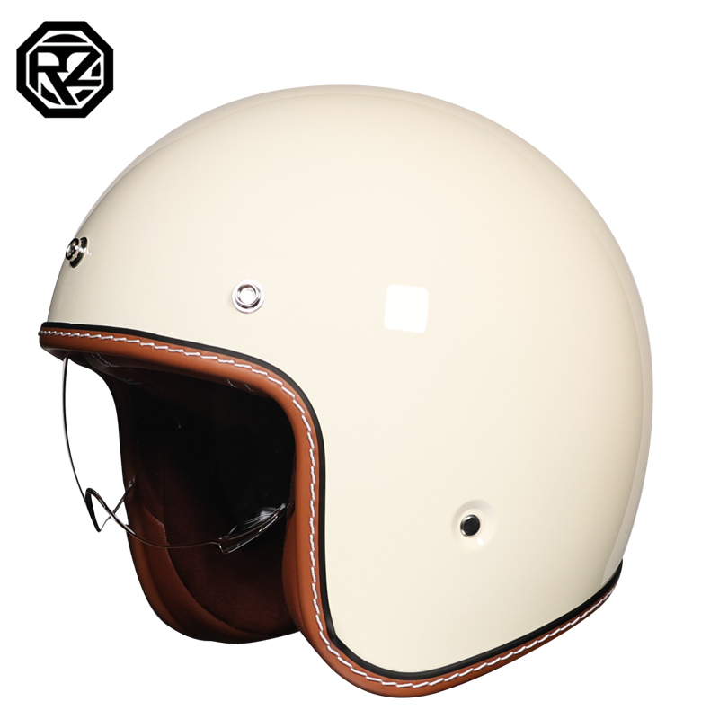 Retro open motorhelm DOT goedg - Open Face Helmet Retro Vintage recensie en prijs