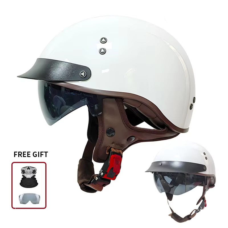 Vintage halfopen motorhelm met - Open Face Helmet Retro Vintage recensie en prijs