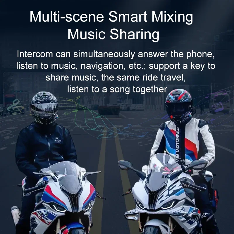 Y20 Pro 1/2x Motor Intercom He - Motorcycle Helmet Bluetooth Built In recensie en prijs