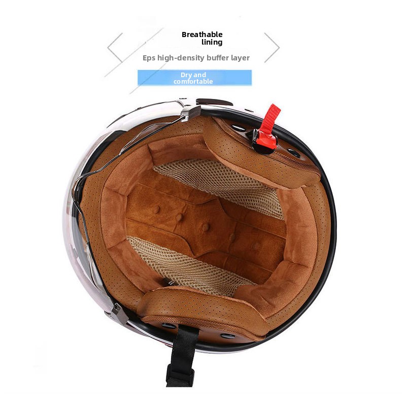 Motorhelm Retro Capacetes Moto - Open Face Helmet Retro Vintage recensie en prijs