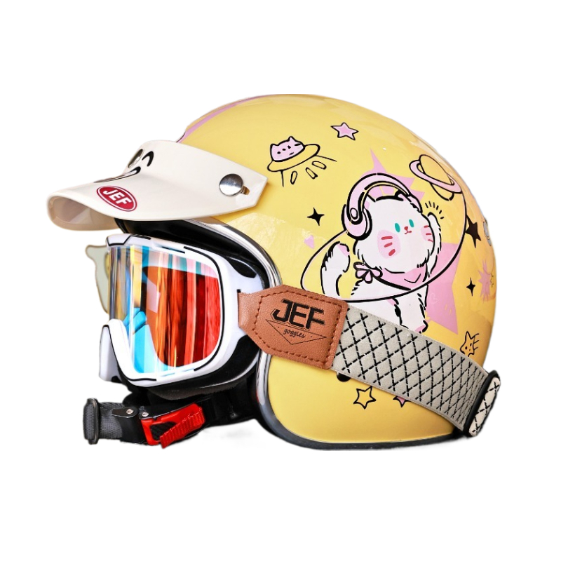 Retro Vintage kleine shell 3/4 - Open Face Helmet Retro Vintage recensie en prijs
