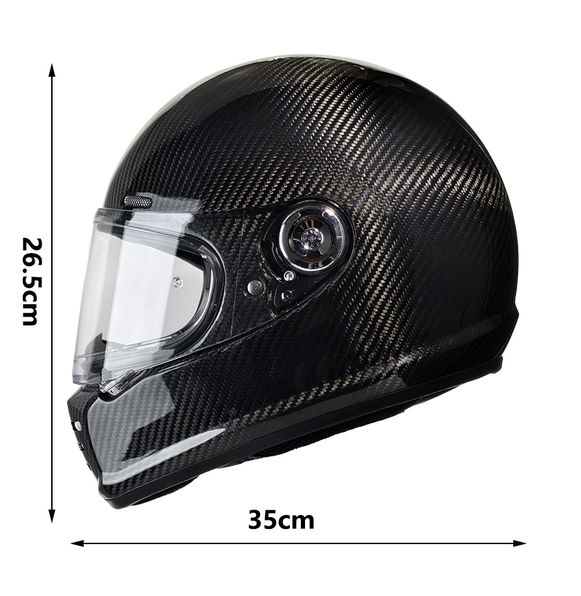 3K koolstofvezel retro motorhe - Full Face Helmet Carbon Fiber recensie en prijs