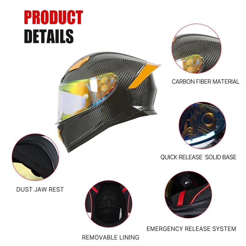 Nieuwste Gradient Pure Yellow  - Full Face Helmet Carbon Fiber recensie en prijs