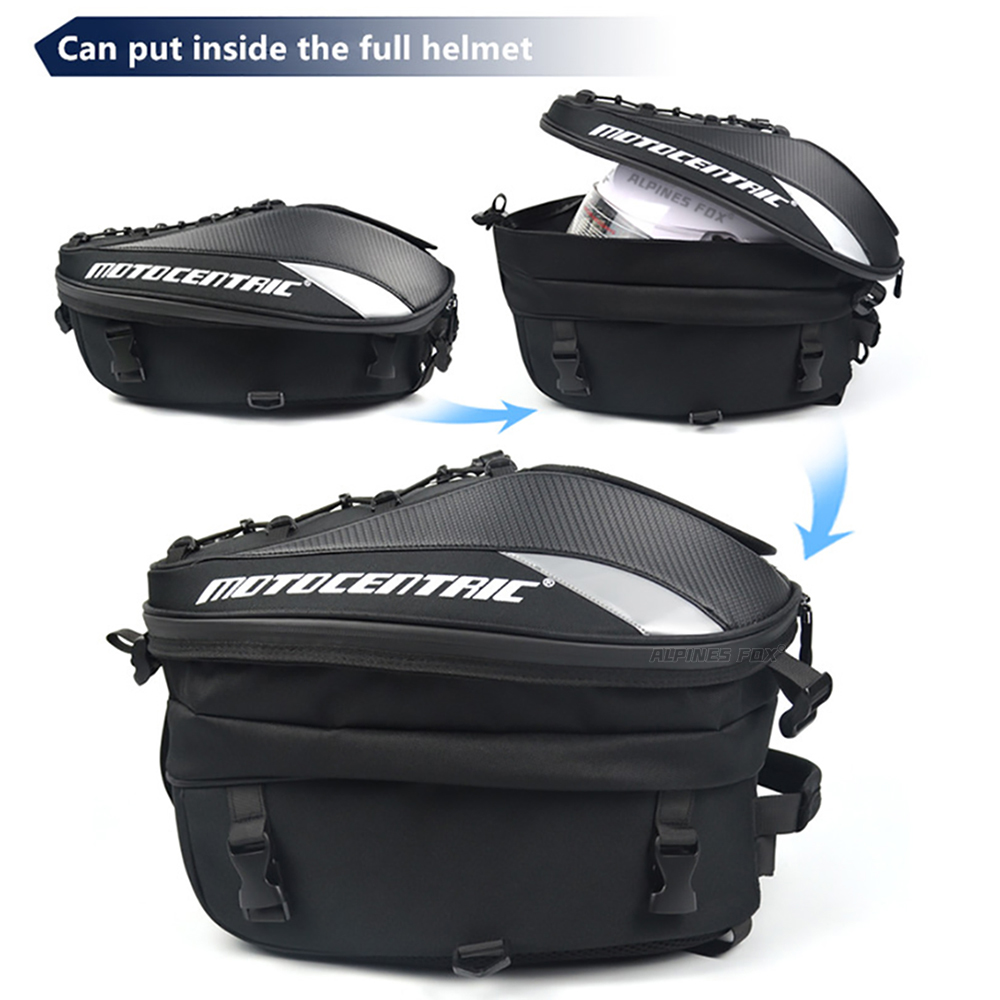 MOTOCENTRIC Motorfiets achterz - Motorcycle Helmet Bag Backpack recensie en prijs