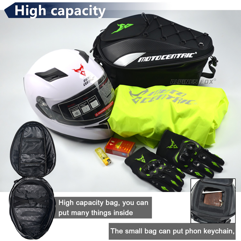 MOTOCENTRIC Motorfiets achterz - Motorcycle Helmet Bag Backpack recensie en prijs