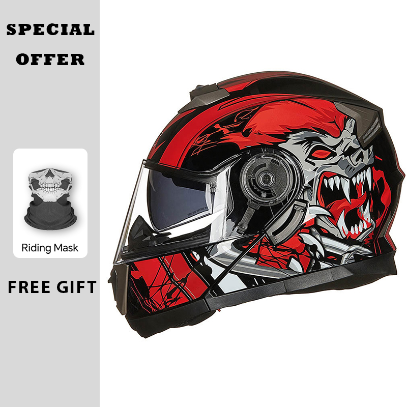 Motorhelmen Modulaire opklapba - Modular Motorcycle Helmet Dot Approved recensie en prijs