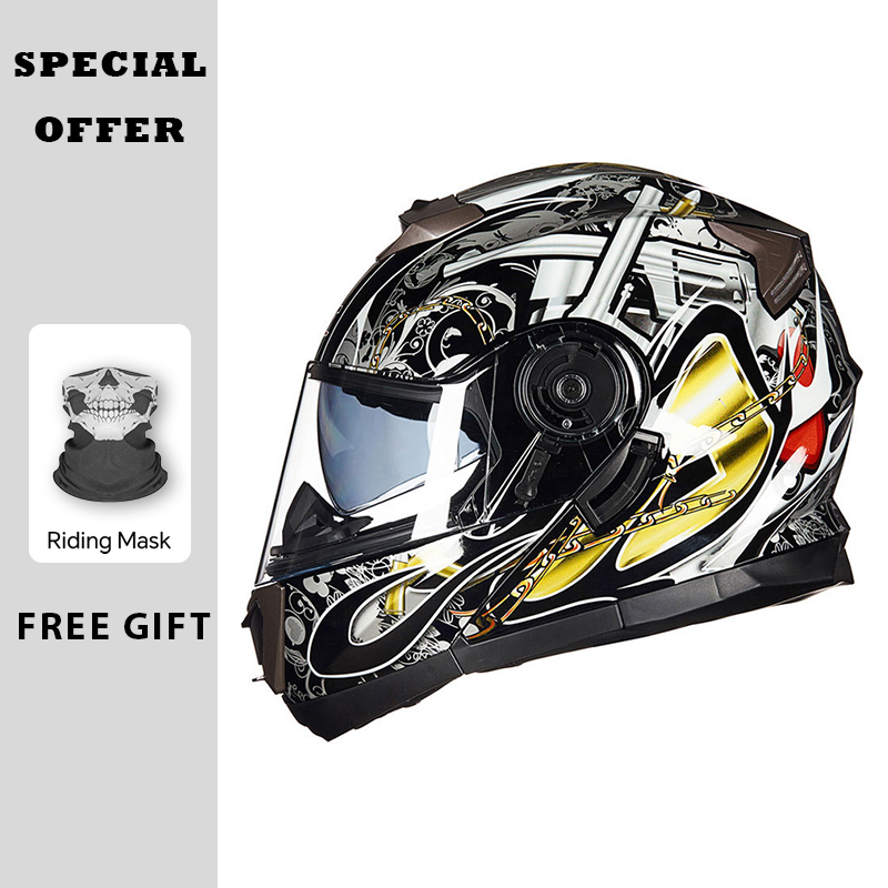 Motorhelmen Modulaire opklapba - Modular Motorcycle Helmet Dot Approved recensie en prijs