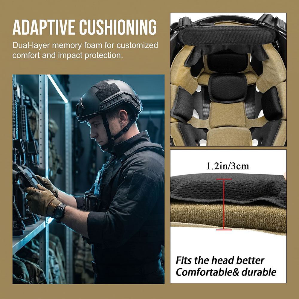 Tactische helmvoeringset Unive - Helmet Replacement Liner Pads recensie en prijs