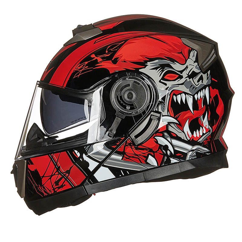 Modulaire motorhelm met dubbel - Flip Up Helmet Dual Visor recensie en prijs