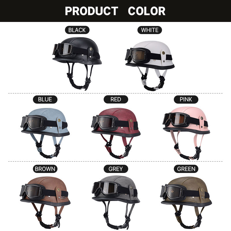Duitse Half Vintage Helm Klass - Open Face Helmet Retro Vintage recensie en prijs
