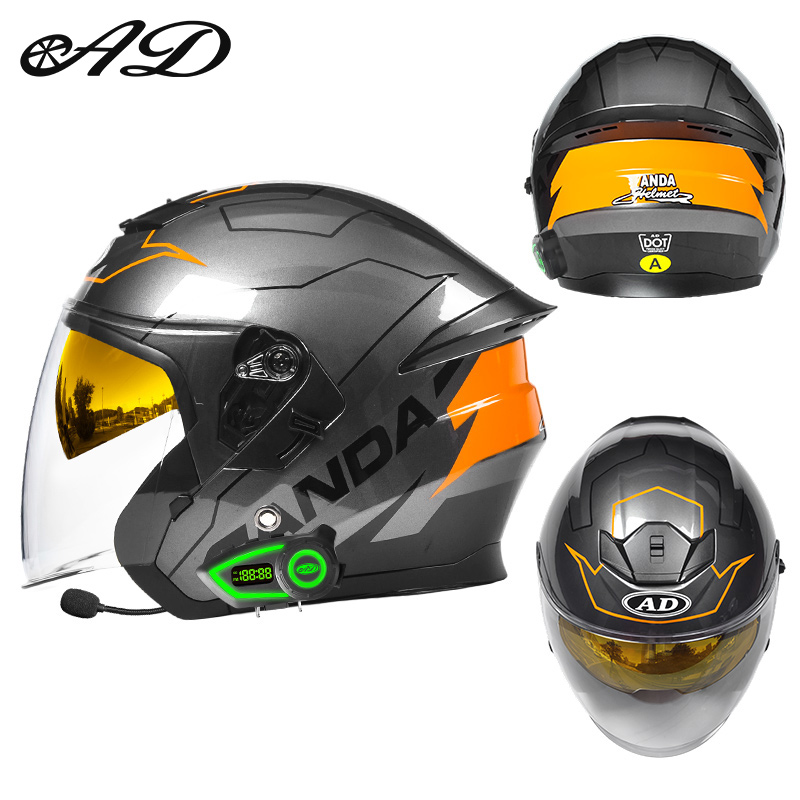 Dot-gecertificeerde hoogwaardi - Motorcycle Helmet Bluetooth Built In recensie en prijs