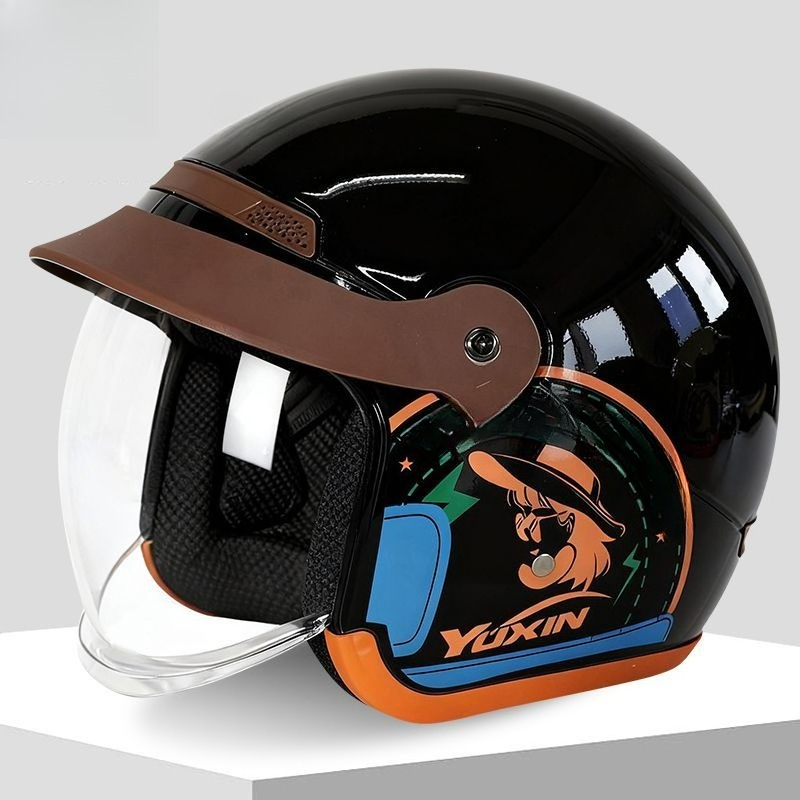 Vintage motorhelm in retrostij - Motorcycle Helmet Sun Visor Inner recensie en prijs