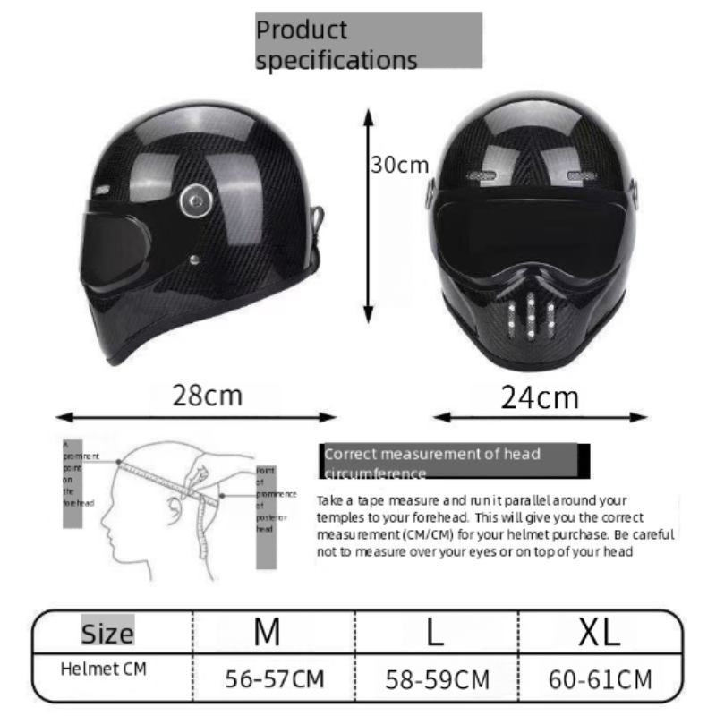 C-Ridng Echte koolstofvezel Ad - Modular Motorcycle Helmet Dot Approved recensie en prijs