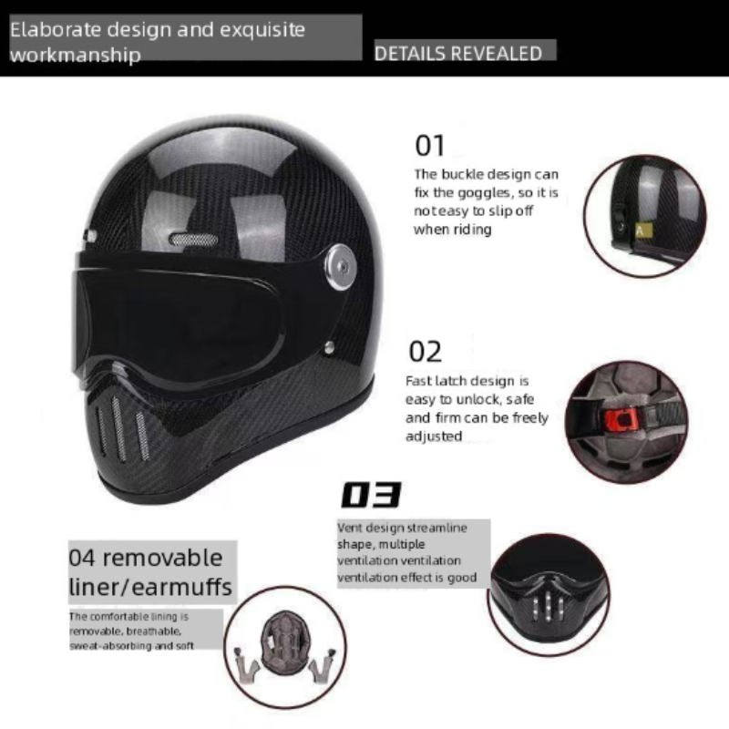 C-Ridng Echte koolstofvezel Ad - Modular Motorcycle Helmet Dot Approved recensie en prijs