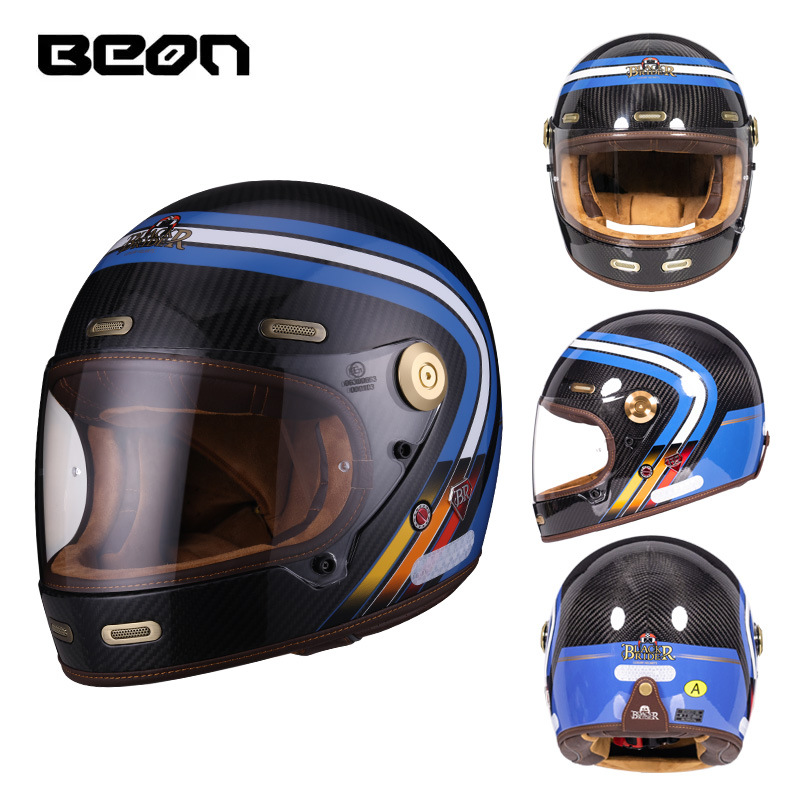 BEON 512 motorfiets volledige  - Full Face Helmet Carbon Fiber recensie en prijs