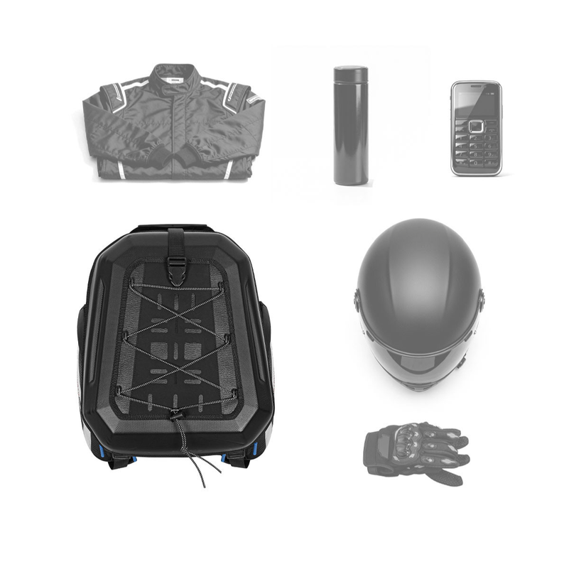 Motorfietstas voor op het acht - Motorcycle Helmet Bag Backpack recensie en prijs