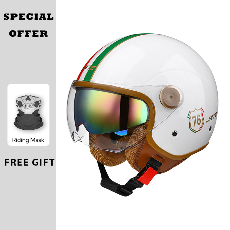 Retro TT&CO Open Gezicht Motor - Open Face Helmet Retro Vintage recensie en prijs