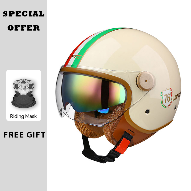 Retro TT&CO Open Gezicht Motor - Open Face Helmet Retro Vintage recensie en prijs