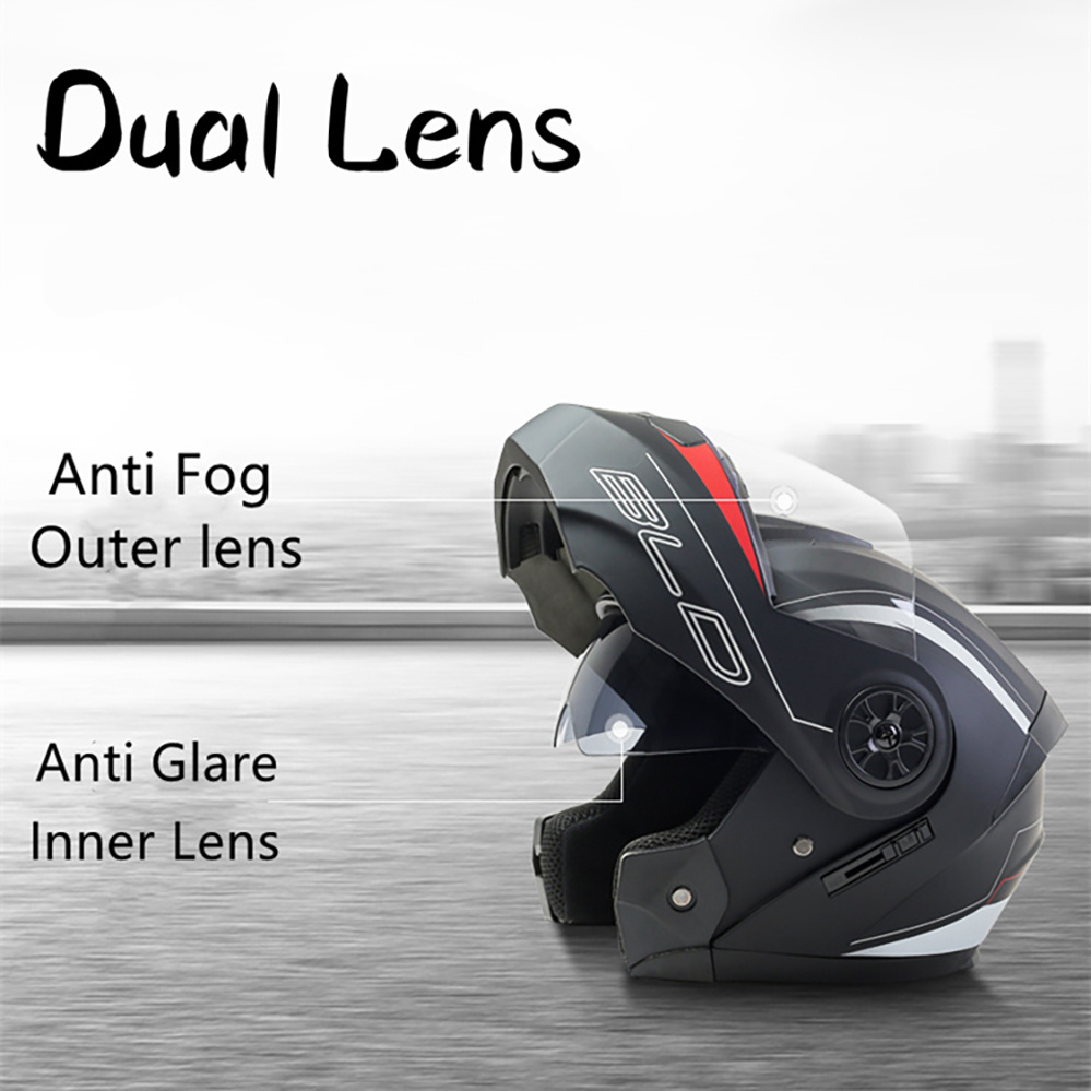 Modulaire Motorhelm Dual Lens  - Motorcycle Helmet Sun Visor Inner recensie en prijs