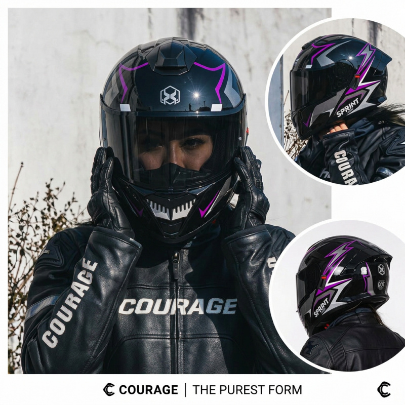 DOT-goedgekeurde modulaire fli - Modular Motorcycle Helmet Dot Approved recensie en prijs