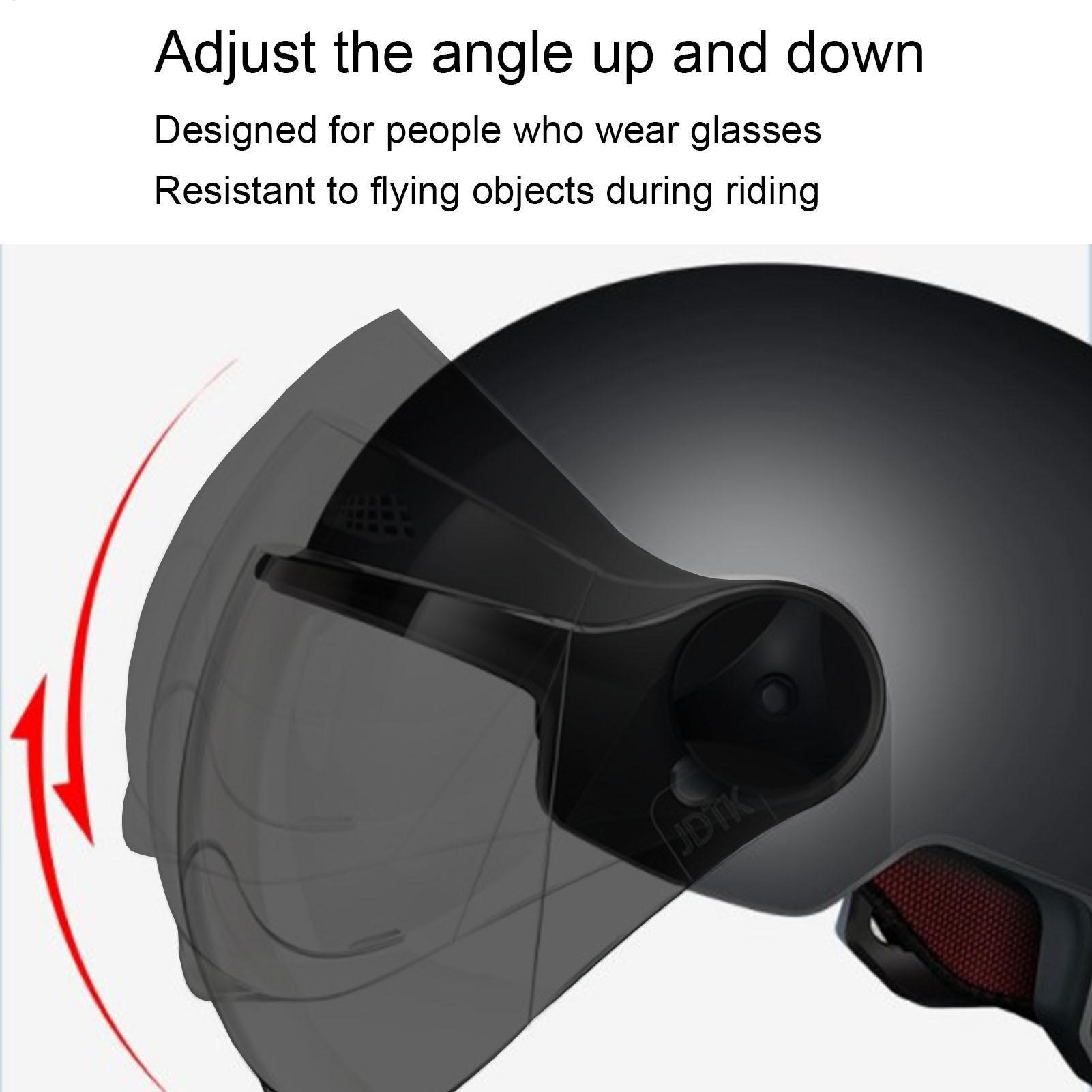 Motorrijhelm Half Face veiligh - Motorcycle Helmet Sun Visor Inner recensie en prijs
