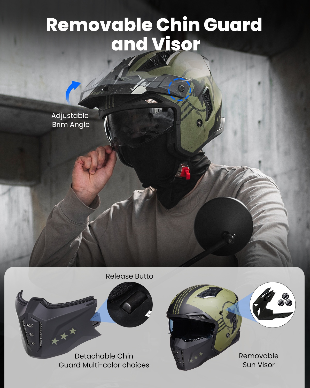 Open Face Motorhelm 3/4 Halfhe - Open Face Helmet Retro Vintage recensie en prijs