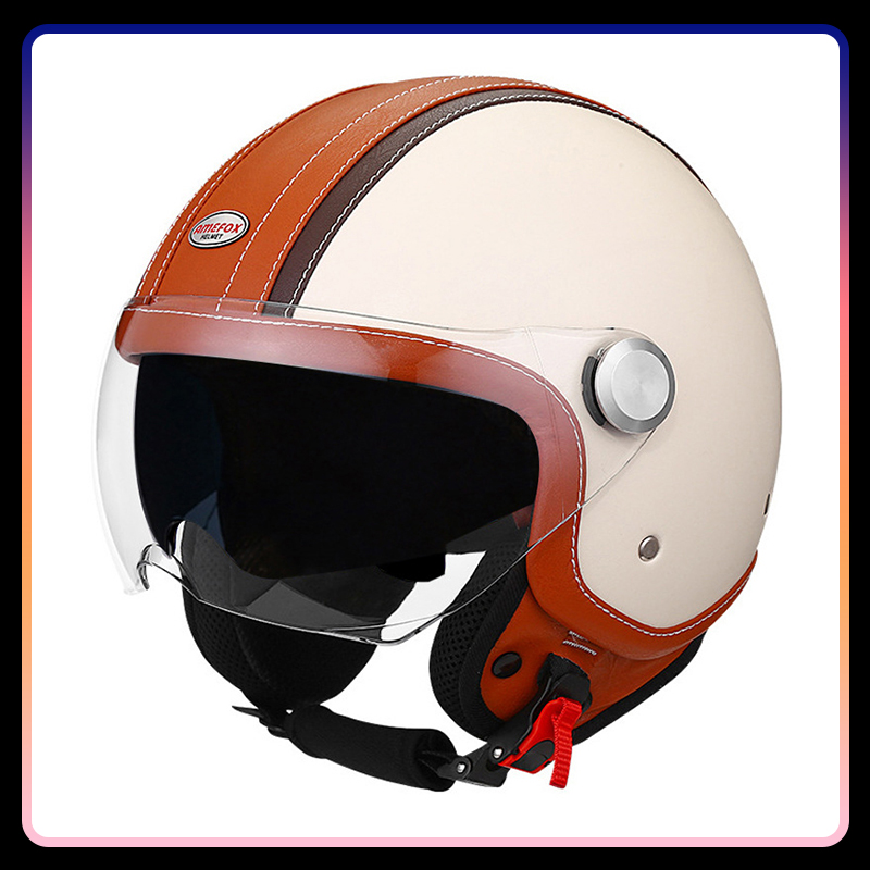 DOT Goedgekeurde Daul Lens Ope - Open Face Helmet Retro Vintage recensie en prijs