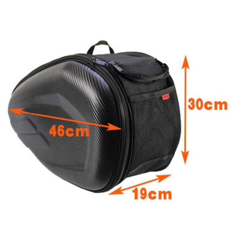 Zwart 36-58L Motorfiets Zadelt - Motorcycle Helmet Bag Backpack recensie en prijs