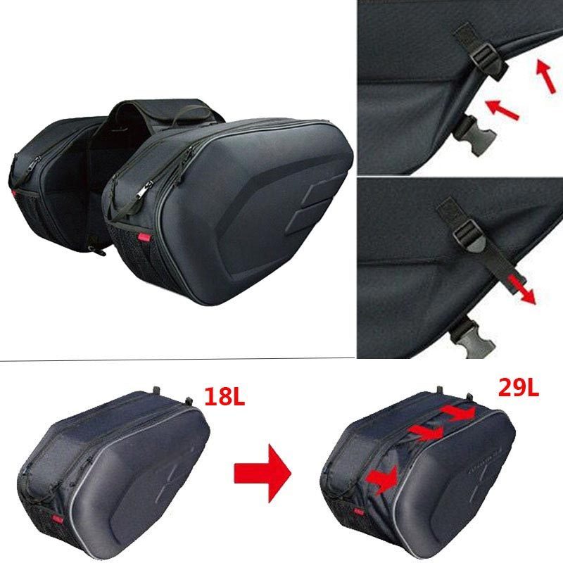 Zwart 36-58L Motorfiets Zadelt - Motorcycle Helmet Bag Backpack recensie en prijs