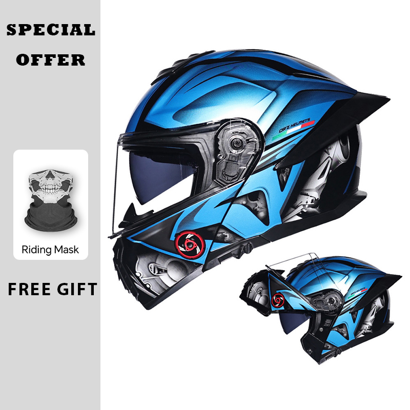 Motorhelm opklapbaar Dubbel vi - Flip Up Helmet Dual Visor recensie en prijs